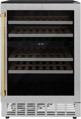 Dual Zone 44-Bottle Wine Cooler in Stainless Steel