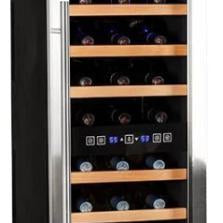 Koldfront 24 Bottle Free Standing Dual Zone Wine Cooler - TWR247ESS