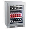 Image of Landmark 24 Inch Wide 37 Bottle Dual Zone Wine Cooler with Alternating (Blue, White, Amber) LED lighting, Door Alarm, Touch Control Panel and Lockable Left Hinged Door L3024UI2WSG-LH