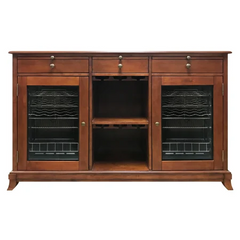 Vinotemp Cava Series 60 Inch Wide 38 Bottle Capacity Free Standing Wine Cooler Credenza VT-CAVA2CRM